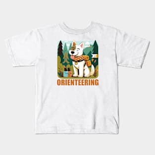 Orienteeering, guide dog, the best company Kids T-Shirt